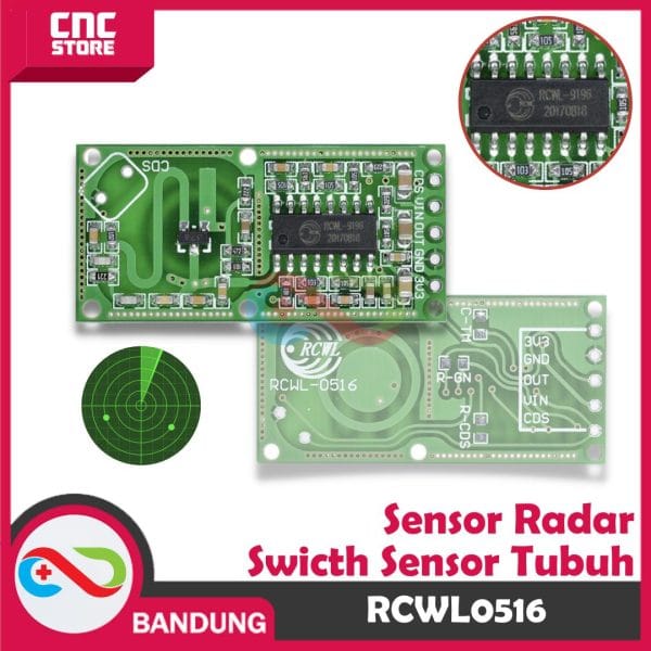 RCWL0516 MICROWAVE RADAR SENSOR SWITCH SENSOR TUBUH