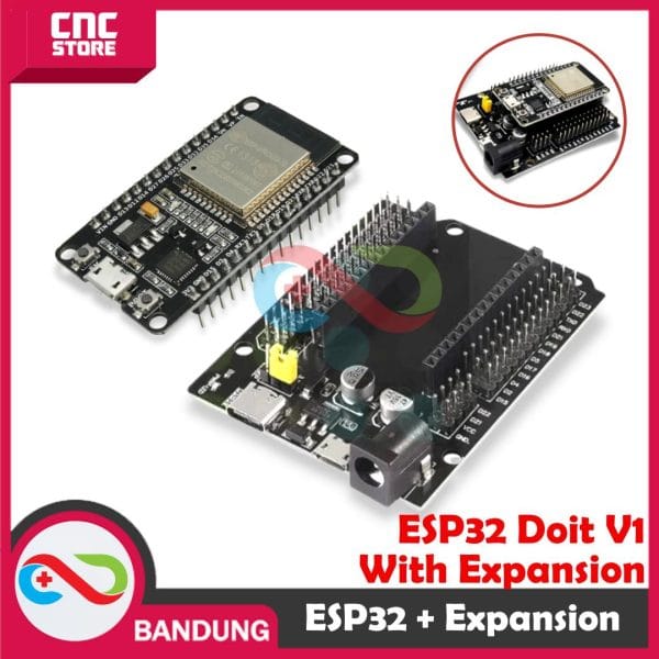 ESP32 ESP-32 DOIT WIFI BLUETOOTH IOT DEVELOPMENT BOARD WITH EXPANSION  I O BASE PLATE EXTENSION