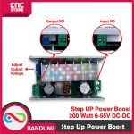 STEP UP POWER BOOST 200 WATT 6-55V DC-DC CASING ALUMINIUM - Image 2