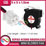 Mini Blower Fan DC Brushless 5V 12V 24V – Kipas Keong Pendingin Turbo Cooler 2PIN Elektronik - Gambar 2