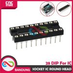 SOCKET SOKET IC DIP28-DIP-28 28P ROUND HEAD NARROW - Image 2