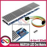 MAX7219 LED DOT MATRIX MODULE 8x8 4-IN-1 32X8 RUNNING TEXT DISPLAY MERAH - Image 2