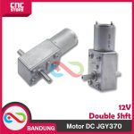 MOTOR DC GEARBOX JGY370 DOUBLE SHAFT SELF LOCKING  DC WORM HIGH TORQUE JGY 370 DOUBLE AS -90 RPM - Image 3