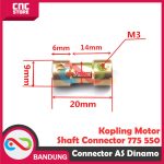 Penghubung Konektor As Dinamo Kuningan Kopling Motor Shaft Connector 775 550 130  2 ke 2.3 2mm 2.3mm - Image 4