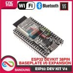 ESP32 ESP-32 DEVKITC V4 WROOM-32D WIFI BLUETOOTH DEVELOPMENT BOARD PLUS EXPANSION BASE PLATE - Image 3