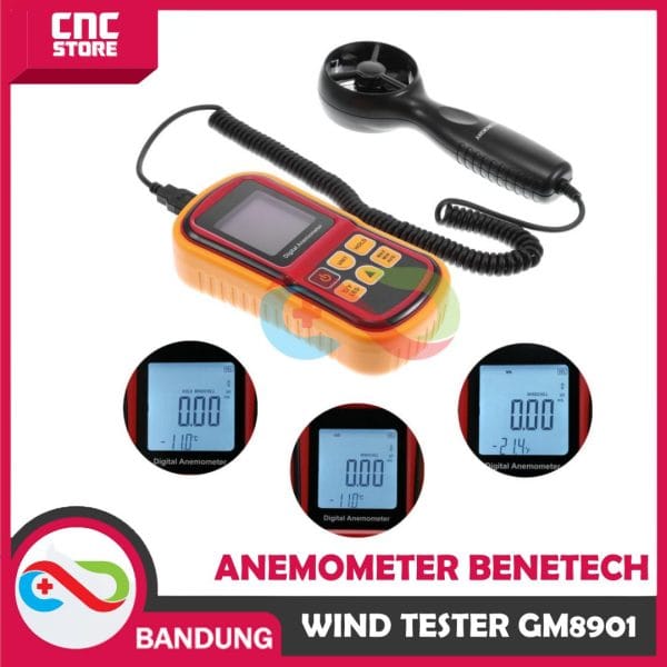 DIGITAL ANEMOMETER WIND SPEED METER AIR METER ANEMOMETER GM8901 BENET