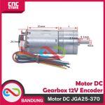 MOTOR DC JGA25-370 DC 12V GEARBOX HIGH TORQUE DINAMO WITH DISC ENCODER -130 RPM - Image 3