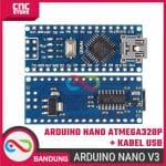 Arduino Nano V3.0 ATmega328P CH340 CH340G 5V Board + Kabel USB - Pengembangan Proyek Elektronik - Image 4