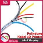 KABEL SPIRAL WRAPING PELINDUNG KABEL 8MM 3D PRINTER CNC PER 1 METER WHITE - Image 2