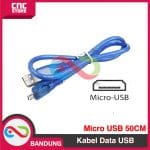 KABEL DATA MICRO USB FOR NANO V3 BIRU 50CM CABLE DATA - Image 3