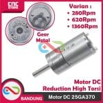 MOTOR DC 12V 25GA370 DINAMO GEAR BOX DYNAMO REDUCTION GEARBOX -280 RPM
