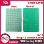 PCB DOT MATRIX THRU HOLE DOUBLE LAYER 8X12CM 8*12CM - Image 2