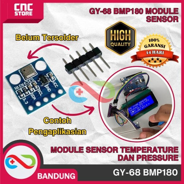 GY-68 BMP180 Module Sensor Temperature Pressure Barometric Suhu dan Tekanan