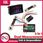 DUAL MINI VOLTMETER 100V AMPEREMETER DIGITAL 100A PLUS RESISTOR SHUNT - Image 4