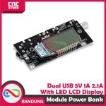 DUAL USB 5V 1A 2.1A MOBILE POWER BANK 18650 MODULE LED LCD DISPLAY - Image 3