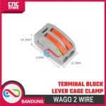 WAGO 2 WIRE TERMINAL BLOCK LEVER CAGE CLAMP - Image 2