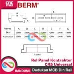 Rel MCB 1M Tebal Dudukan MCB Din Rail MCB 1 Fungsi Rel Panel Kontaktor C45 UNIVERSAL -BESI - Image 3