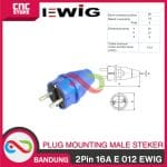 PLUG MOUNTING COLOKAN AC STEKER 2P 16A E 012 EWIG SNI INDUSTRIAL GRADE - Image 4