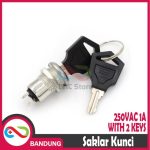 SAKLAR KUNCI 250VAC 1A SECURTY LOCK SWITCH WITH 2 KEYS 12mm ON OFF - Image 4