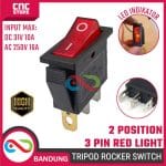 Rocker Switch Tripod 3 Pin 16A 250V – Saklar Arus Besar High Current