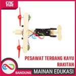 MAINAN EDUKASI PESAWAT TERBANG 2 BALING KAYU RAKITAN STEM DIY - Image 2