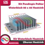 KIT PENDINGIN PELTIER WATER BLOCK 80X40 LENGKAP DENGAN HEATSINK - Image 2