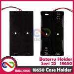 KOTAK BATERAI 18650 BATTERY HOLDER 2P 3.7V LI-ION LITHIUM 18650 BATTERY CASE PARAREL - Image 3