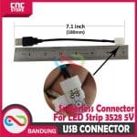 USB CONNECTOR LED STRIP SMD 3528 DC 5V 2PIN 8MM SOLDERLESS CONNECTOR - Image 3