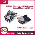 MODUL Charging and Discharging baterai litium 4.2V 5V 2A CHARGER 18650 3.7V - Image 3