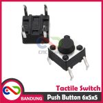 TACTILE SWITCH PUSH BUTTON 6X6X5MM - Image 2