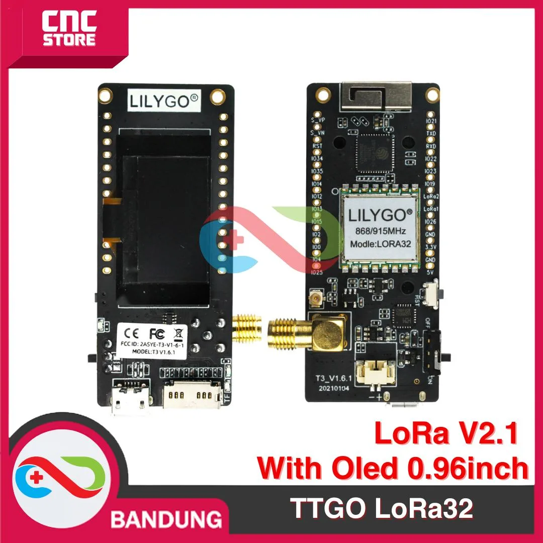 LILYGO TTGO LoRa32 LoRa V2.1 915MHz 433MHz ESP32 OLED 0.96 WIFI BLE-915Mhz - Gambar 5