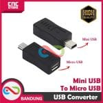 CONVERTER MINI USB TO MICRO USB ADAPTER HP ARDUINO ESP STM32