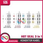 3in1 HOT SEAL WIRE CONNECTOR SAMBUNGAN KABEL WATERPROOF SOLDER HEAT - KUNING - Image 2