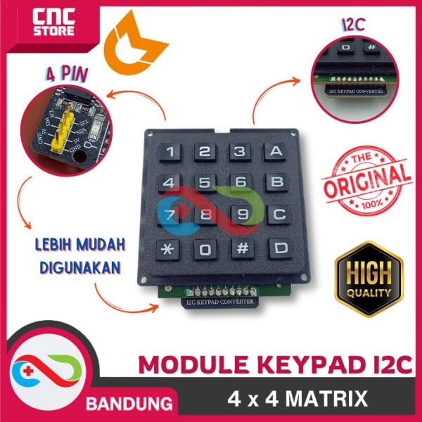 MODULE KEYPAD 12C 4X4 MATRIX ARRAY 4 PIN