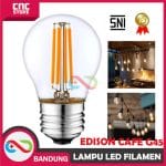 LAMPU LED FILAMEN 4 WATT BOHLAM PIJAR, EDISON CAFE G45 KACABENING WARM
