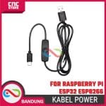 Kabel POWER Raspberry Pi, ESP32, NODEMCU, ESP8266 DENGAN Sakelar 5V3A - Image 3