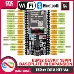 ESP32 ESP-32 DEVKITC V4 WROOM-32U WIFI BLUETOOTH DEVELOPMENT BOARD PLUS EXPANSION BASE PLATE - Gambar 4