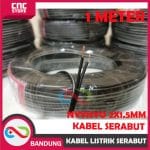KABEL LISTRIK SERABUT TEBAL 2X1.5 MM NYYHYO KABEL SERABUT-PUTIH PERMETER