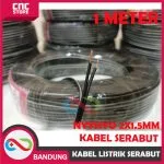 KABEL LISTRIK SERABUT TEBAL 2X1.5 MM NYYHYO KABEL SERABUT-PUTIH PERMETER