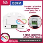 DIGITAL COUNTER 5 DIGIT BEM-5C  INDUCTION COUNTING PUNCH COUNTER METAL COUNTER - Image 3
