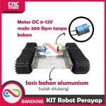 Sasis tangki paduan aluminium sasis robot kendaraan perayap video mobil pintar Henglong - Image 3
