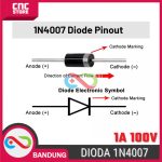 10PCS 1N4007 DO-41 1A 1000V RECTIFIER DIODE DIODA - Image 3