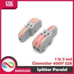 CONNECTOR KONEKTOR KABEL NV-F12/F13/F14/F15 SAMBUNGAN KABEL 1 LUBANG KE 2 - NV-F12 ORANGE - Image 4