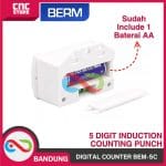 DIGITAL COUNTER 5 DIGIT BEM-5C  INDUCTION COUNTING PUNCH COUNTER METAL COUNTER - Image 2