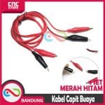 KABEL CAPIT BUAYA TO CAPIT BUAYA 1 SET MERAH HITAM 1 METER - Image 5