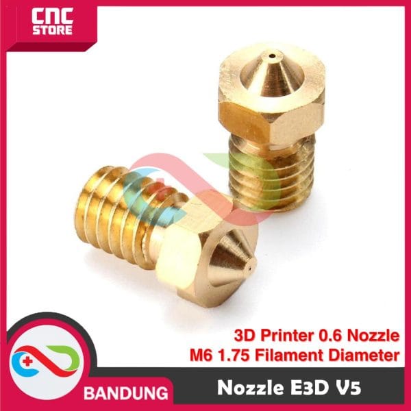 3D PRINTER ACCESSORIES NOZZLE E3D-V5 NOZZLE M6 THREAD 1.75 0.6
