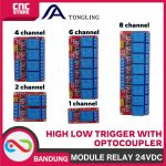 MODULE RELAY 24V HIGH LOW TRIGGER WITH OPTOCOUPLER -1 CHANNEL - Image 2
