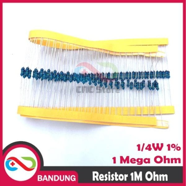 10X RESISTOR 1 M MEGA OHM 1/4W METAL FILM