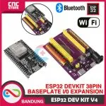 ESP32 ESP-32 DEVKITC V4 WROOM-32U WIFI BLUETOOTH DEVELOPMENT BOARD PLUS EXPANSION BASE PLATE