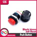 PUSH BUTTON NON LOCKING 16MM SELF RESET WARNA MERAH - Image 2
